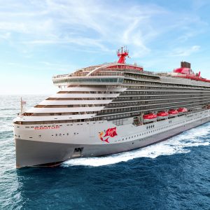 Scarlet Lady sailing.